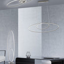 Avus - Plafoniera LED 35W moderna, doppia ellisse, 3 intensità di luce