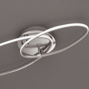 Avus - Plafoniera LED 35W moderna, doppia ellisse, 3 intensità di luce