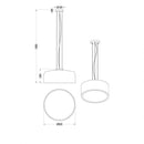 Baron 309800432 | Lampadario cucina | Dimensioni | Trio Lighting