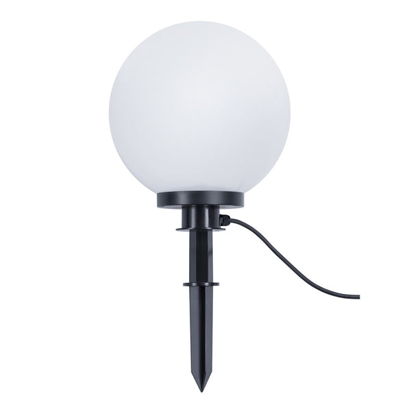 Lampada da giardino Bolo sfera Ø40 cm in policarbonato bianco