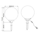 Bolo R57044001 Illuminazione per esterni con sfera bianca da 40 cm