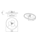 Borgholm R67083131 | Plafoniera LED | Ventilatore da soffitto