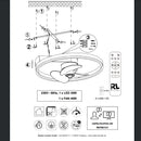 Borgholm R67083132 | Ventilatore da soffitto | Plafoniere LED