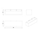 Lampada da parete Brad legno chiaro con SwitchDimmer 3 livelli