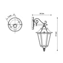Lanterna Tradizionale | Discendente bianca | Lampade da esterno