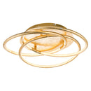 Lampada da soffitto moderna color oro con luce calda 3000K