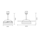 Cabrera 0350 | Ventilatore da soffitto | Plafoniera LED