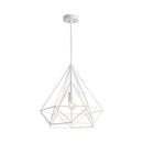 lampadario a sospensione bianco stile scandinavo con lampadina e27 a vista