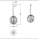 Candela 102000405 | Lampadario dimensioni | Trio Lighting