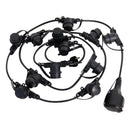 Catena luminosa da giardino IP44 Luxy con spina e cavo 3 metri