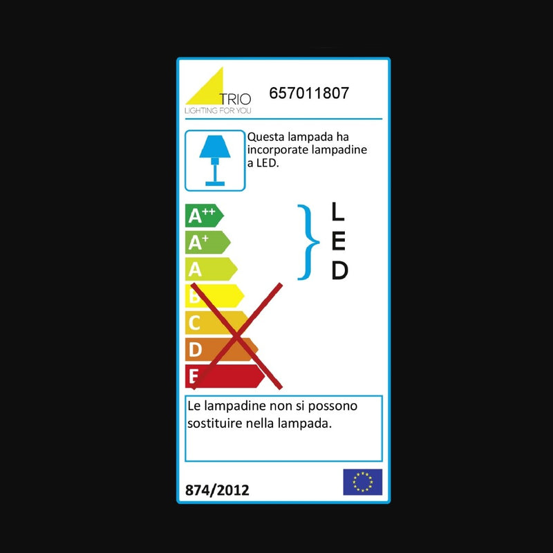 Plafoniera LED 17W Ø23cm acciaio