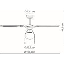 Champion 0309CSW | Ventilatore da soffitto | Design classico | Globo Lighting