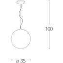 CITY I-LAMPD/S35 BCO | Lampadario moderno vetro | Fan Europe