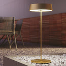 lampada tavolo esterno oro satinato led dimmer