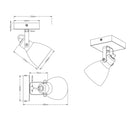 Concrete 802500178 | Faretto industrial | Cemento | Trio Lighting