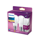 Confezione 2 lampadine LED Philips E27 10,5W equivalenti 100W alogene