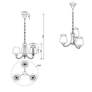 Cortez 110600378 | Lampadari soggiorno | Trio Lighting