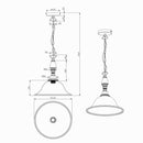 Lampadario rustico con finitura corten e paralume alabastro per soggiorni e cucine R30871024 by Trio Lighting