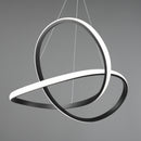 Lampadario moderno LED grigio luce 4000K regolabile 3 livelli