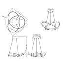 Lampadario Course | Illuminazione LED moderna | Trio Lighting