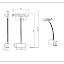 Curtis 279770107 | Applique da quadro | Trio Lighting