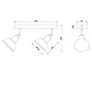 Faretto Delhi 803400267 stile vintage dal catalogo Trio Lighting