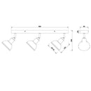 Delhi 803400367 | Plafoniera a faretti | Design industrial vintage | Trio Lighting