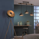 Lampadario Delhi vintage a 3 luci multiluce ideale per ambienti rustici e moderni