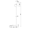 Delhi 4017807430226 | Lampade da terra | Design vintage | Trio Lighting