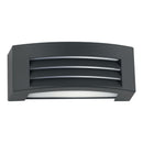 applique esterno alluminio grigio ip54 con diffusore satinato