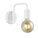 Applique da interno minimale bianca con interruttore