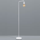 Diallo - Lampada da terra minimal, piantana moderna bianca