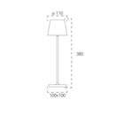 lampada led da tavolo ricaricabile drink intec light