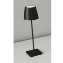 lampada led da tavolo drink ricaricabile nera da esterno ip54 