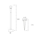 I-DROP-P53-ANT | Lampioncino segnapassi | Illuminazione giardino