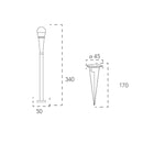 I-DROP-P33-ANT | Lampioncino da giardino | Illuminazione esterna