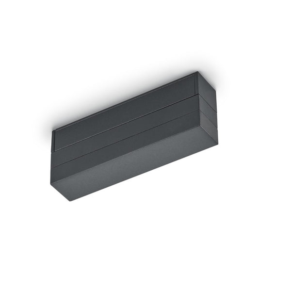 Alimentatore centrale nero per sistema di illuminazione componibile a binario 220V Duoline di Trio Lighting