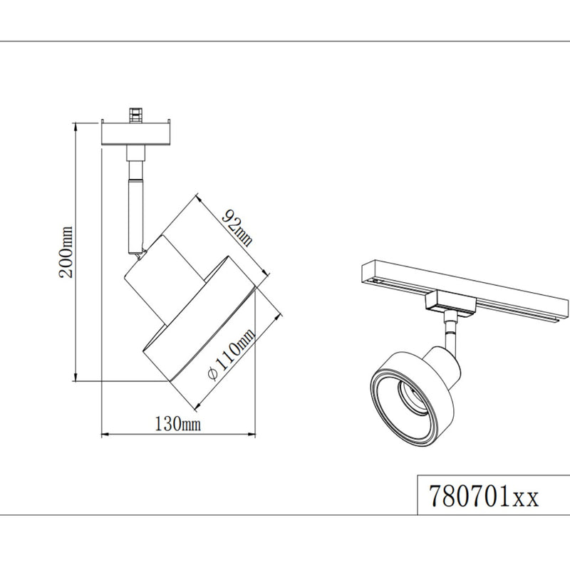 Faretti LED Moderni | Illuminazione su Binario Elettrico | Trio Lighting