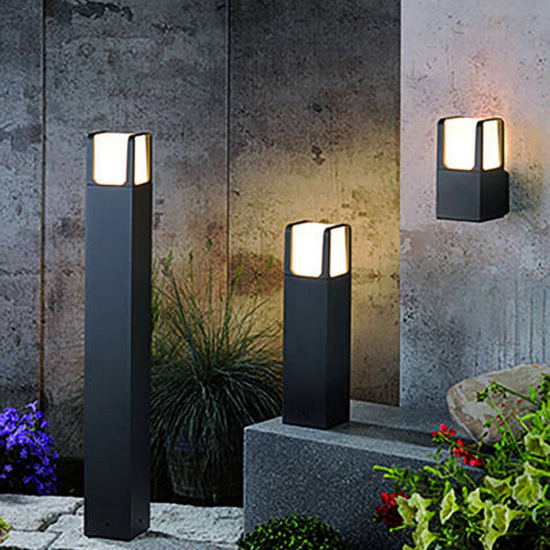 Ebro 522160142 - Palo lampioncino LED 6W grigio moderno da giardino altezza 40cm