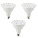 Confezione 3 lampadine LED E27 PAR38 18W 1700 lumen 3000K 4000K fascio 38°