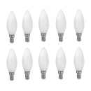 Confezione 10 lampadine LED E14 candela 4W 400 lumen 2700K 4000K 6500K