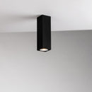 Plafoniere tubolari quadrate di varie altezze e finiture