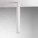 Plafoniere tubolari quadrate di varie altezze e finiture