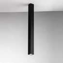 Plafoniere tubolari quadrate di varie altezze e finiture