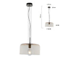 Lampadari moderni cupola in vetro disponibili in diverse misure e colori