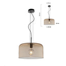 Lampadari moderni cupola in vetro disponibili in diverse misure e colori