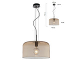 Lampadari moderni cupola in vetro disponibili in diverse misure e colori