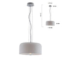 Lampadari moderni cupola in vetro disponibili in diverse misure e colori
