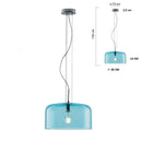 Lampadari moderni cupola in vetro disponibili in diverse misure e colori