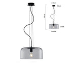 Lampadari moderni cupola in vetro disponibili in diverse misure e colori